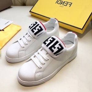 Authentic Fendi sneakers with extra laces and authenticity cards